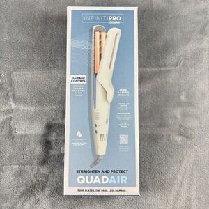 InfinitiPRO Conair Quadair‎ Straightener Four Plate Hair Styler New